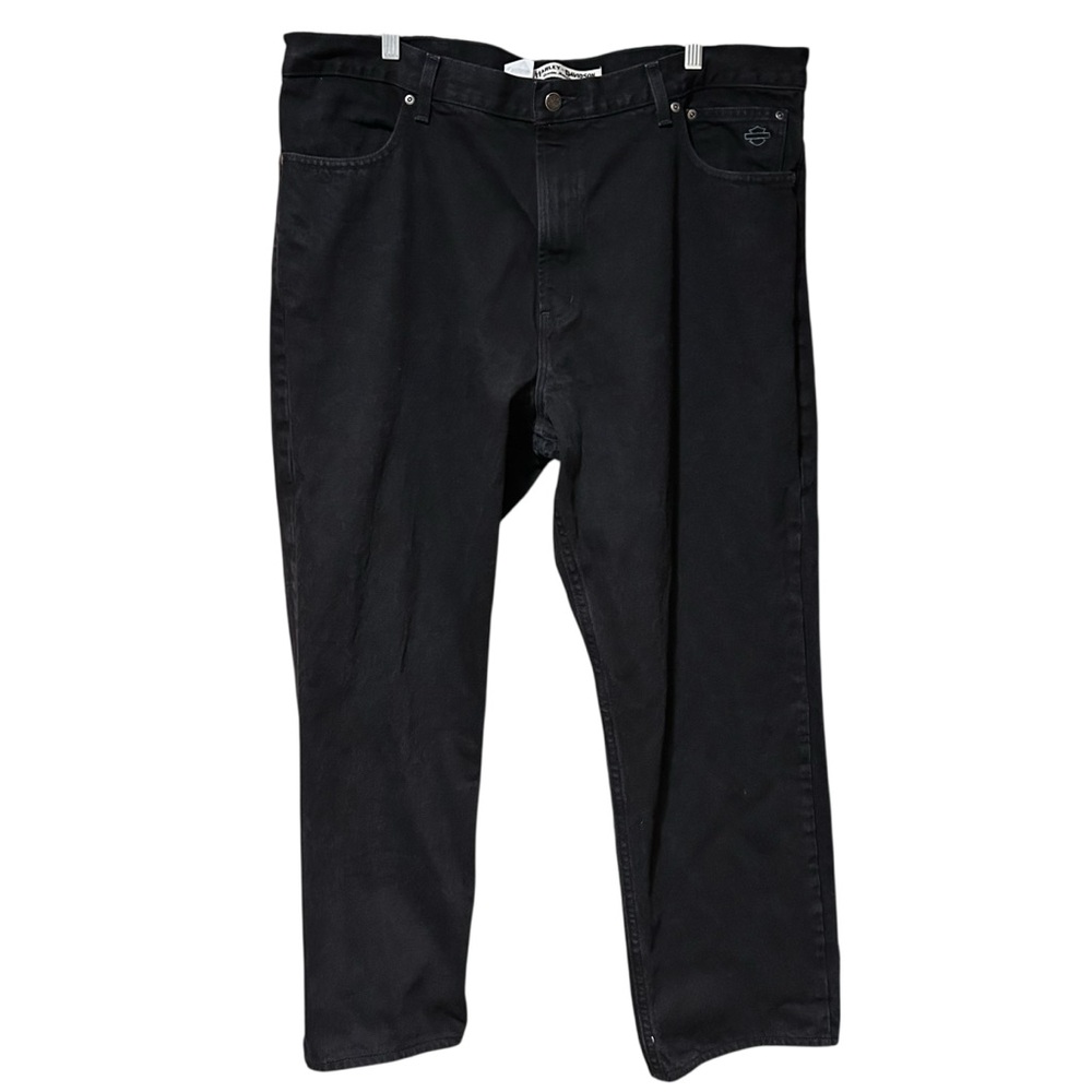 Harley-Davidson Men’s Black Biker‎ Jeans Size 42x32 Genuine MotorClothes Cotton